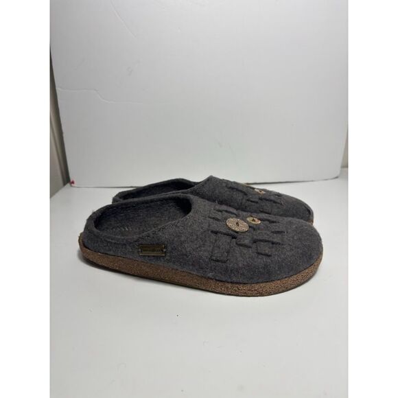 Haflinger Women's Woven Flat Size 40 Wool Slipper Shoe House Flat Comfort - Picture 2 of 8